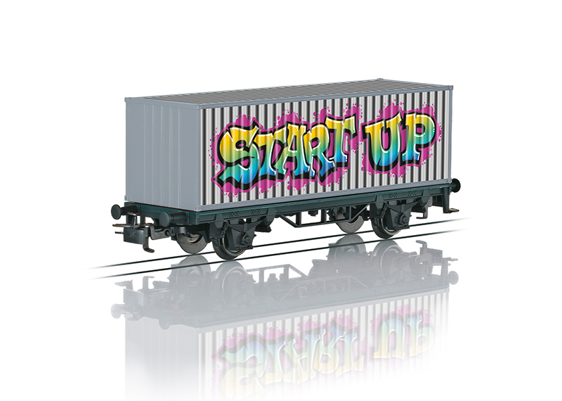 Marklin : Wagon Porte containeur Start UP Graffiti