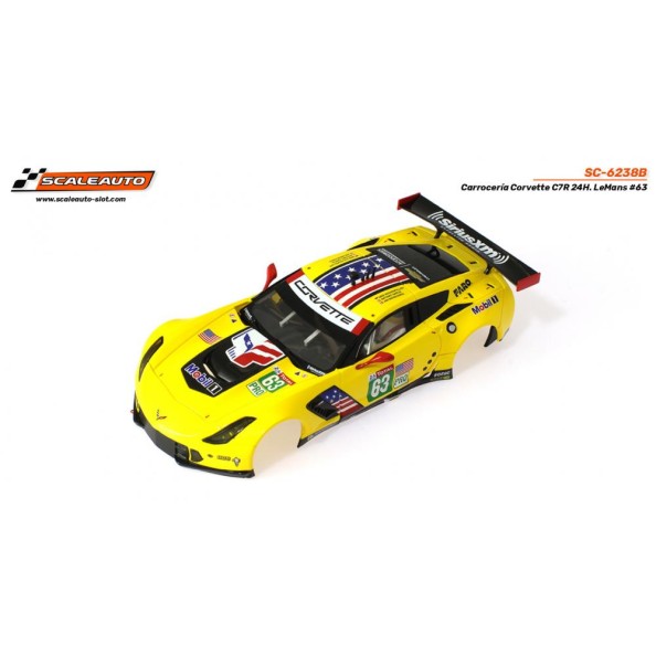 Scaleauto : Carrosserie Chevrolet Corvette C7R 24h Le mans 2019 n°63