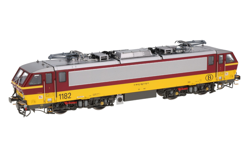 Lsmodels : Locomotive électrique 1182 Rouge et Jaune DC SNCB-NMBS