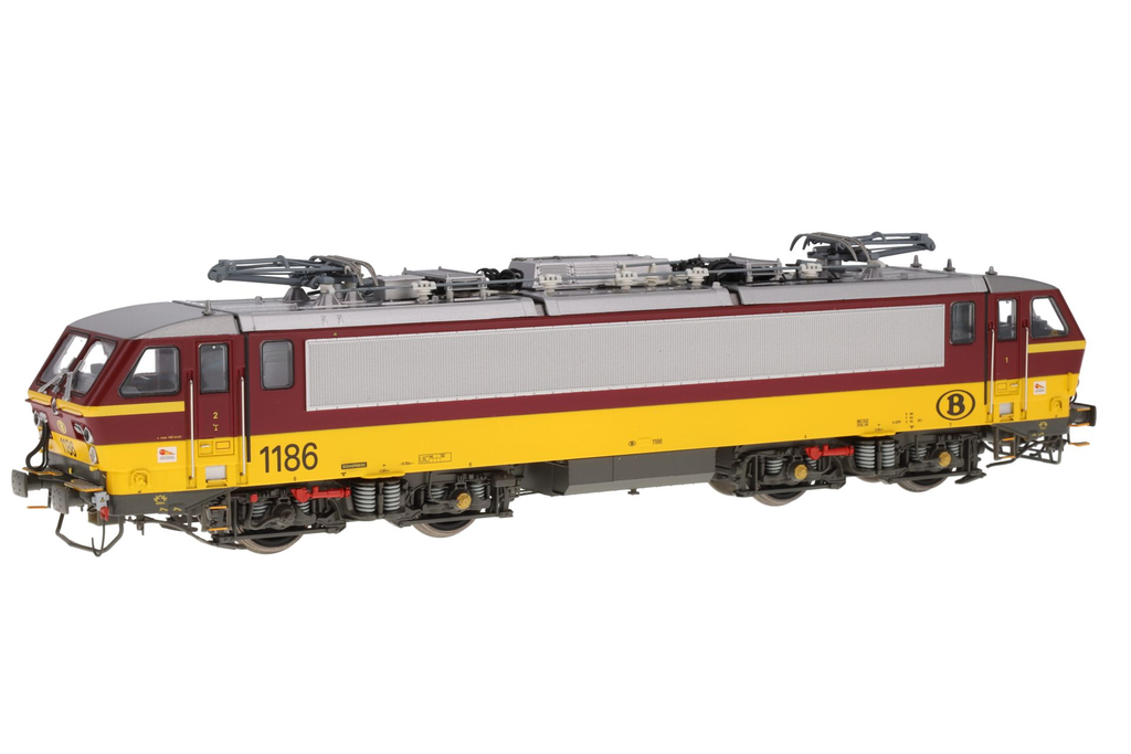 Lsmodels : Locomotice électrique 1186 Rouge et jaune DC SNCB-NMBS