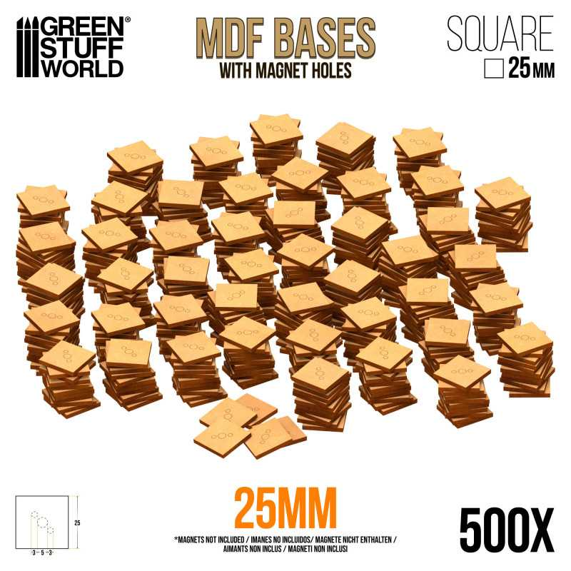 Green Stuff : Socle en MDF 25mm (500pcs)