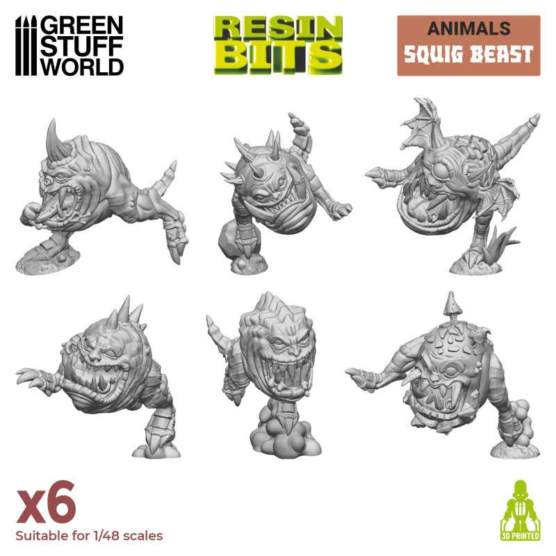 Green Stuff : Squig Beast │ Animals • Resin Bits