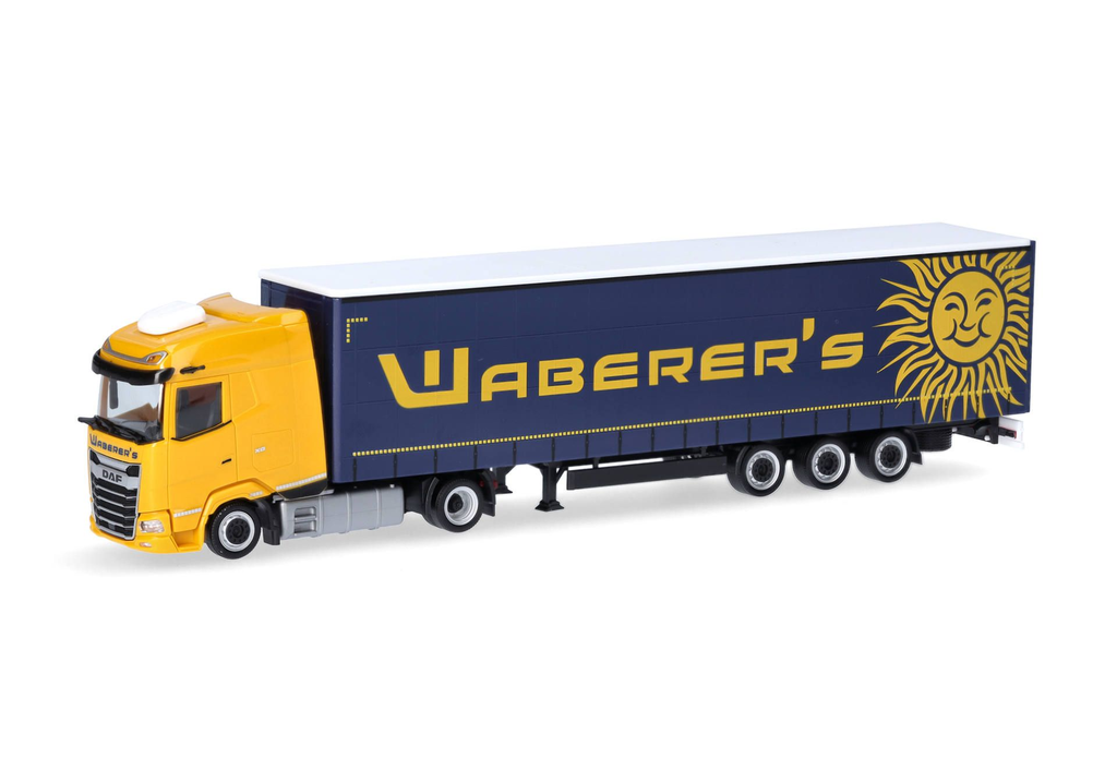 Herpa : DAF XG lowliner semitrailer truck "Waberer's"