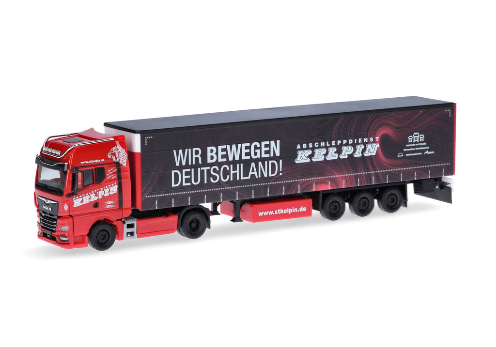 Herpa : MAN TGX GX │ curtain canvas semitrailer truck "KELPIN/Wir bewegen Deutschland"