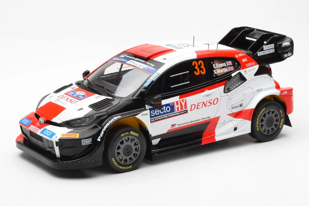 Ixo Models : Toyota Yaris Rally1 WRC Hybrid │ No.33 Winner Rally Finland - 2023