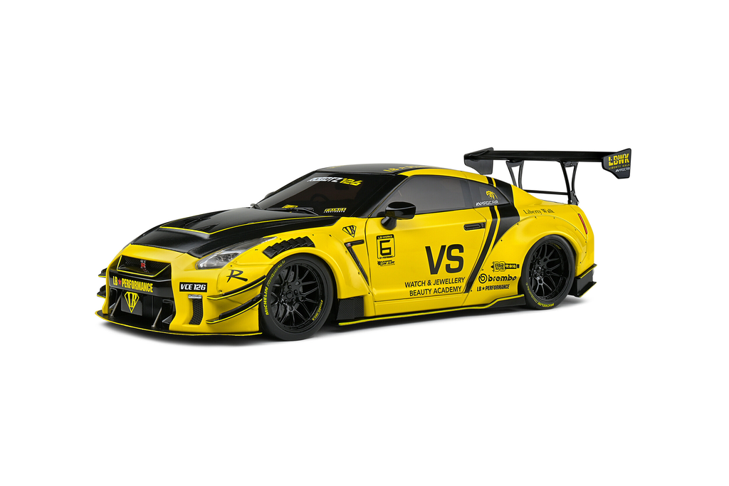 Solido : Nissan GT-R (R35) W/ Liberty Walk Body Kit 2.0 - 2020