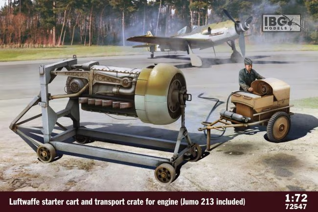 IBG : Luftwaffe Starter car & Transport Crate for engine JUmo 213