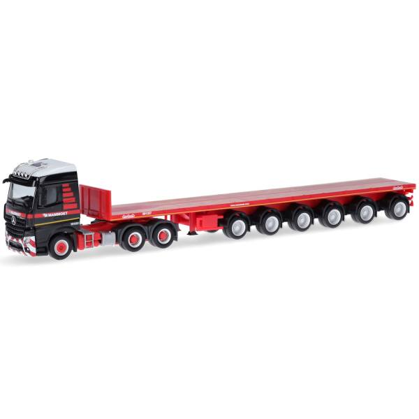 Herpa : Mercedes-Benz Arocs L 6x4 with 6axle ballast trailer "Mammoet"