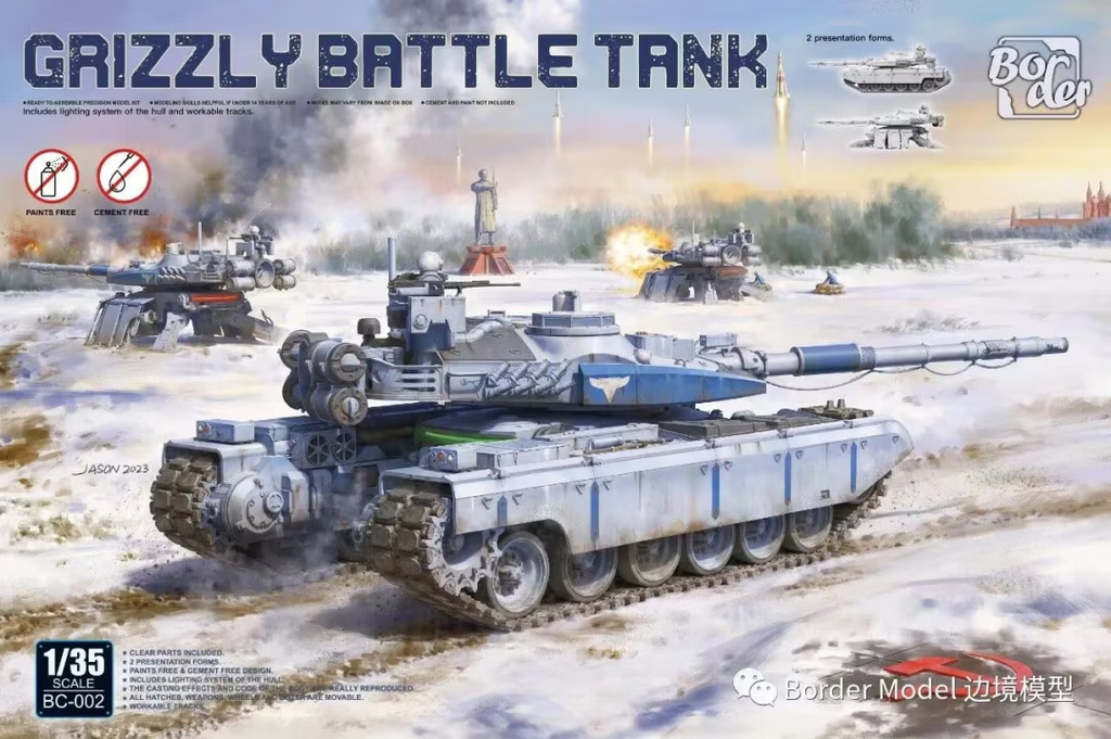 Border Model : Grizzly Battle Tank │ Red Alert