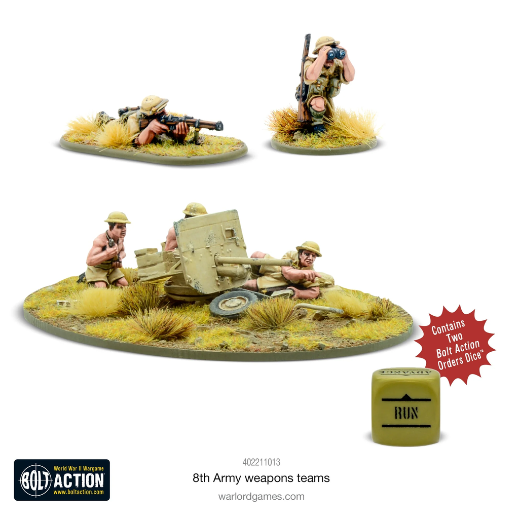 Bolt Action : 8th Army Weapons Teams