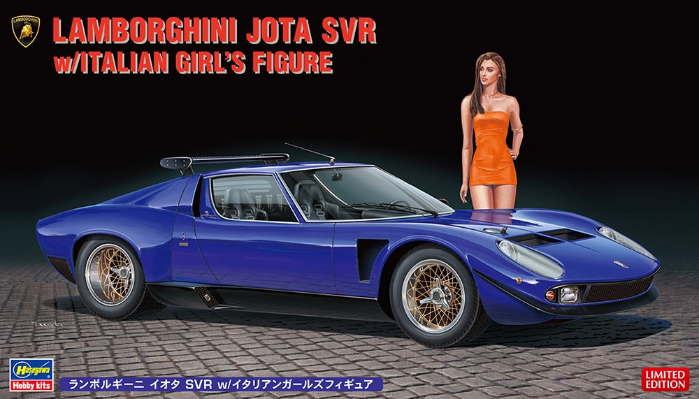 Hasegawa : Lamborghini Jota SVR w/Italian Girl's Figure