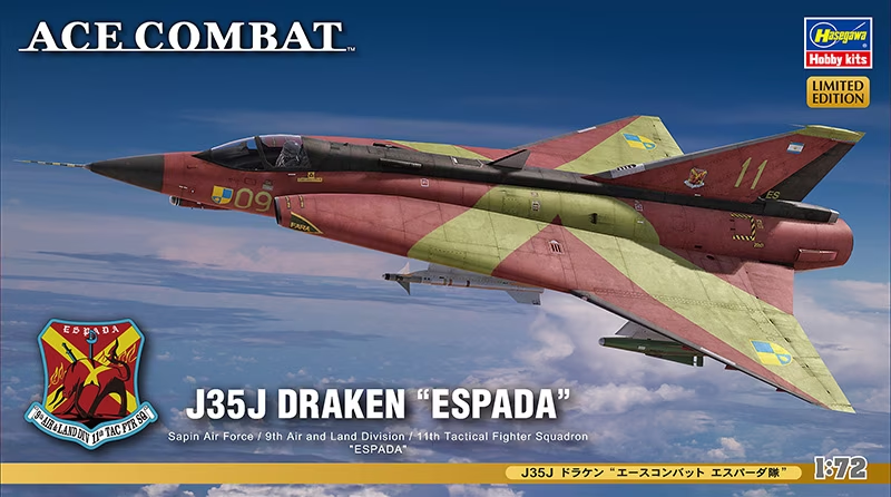 Hasegawa : J35J Draken ''Ace Combat Espada''