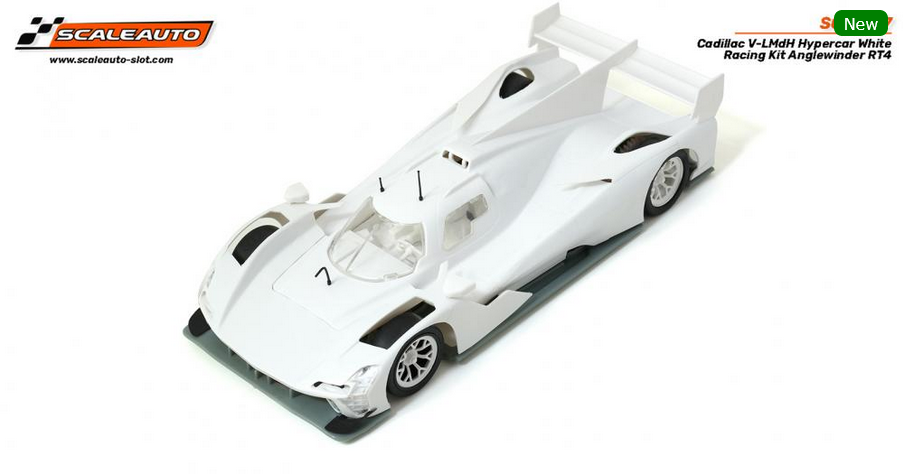 Scaleauto : Cadillac V-LMdH Hypercar White Racing Kit Anglewinder RT4