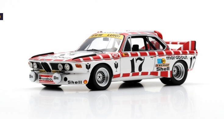 Sparkmodel : BMW 3.0 CSL No.17 24H Spa 1973 J. Xhenceval - W. Braillard 