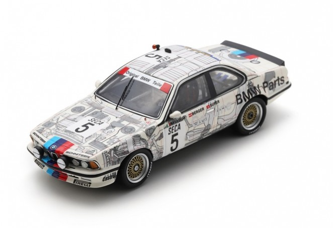 Sparkmodel : BMW 635 CSI N°5 Vainqueur 24H Spa 1985 R. Ravaglia - G. Berger - M. Surer