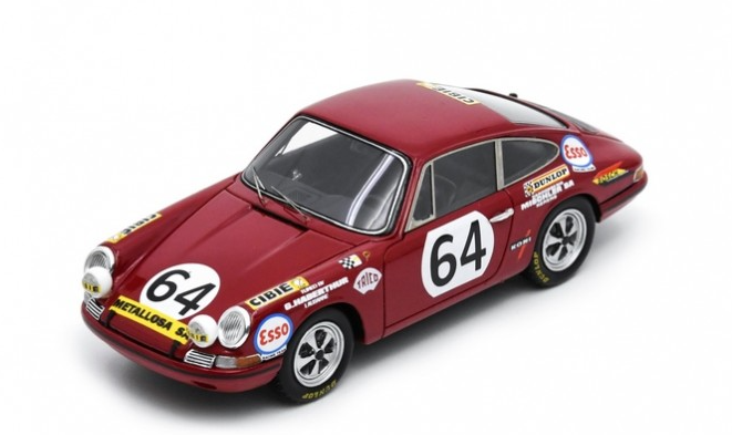 Sparkmodel : PORSCHE 911S N°64 24H Le Mans 1970 J. Sage - P. Greub