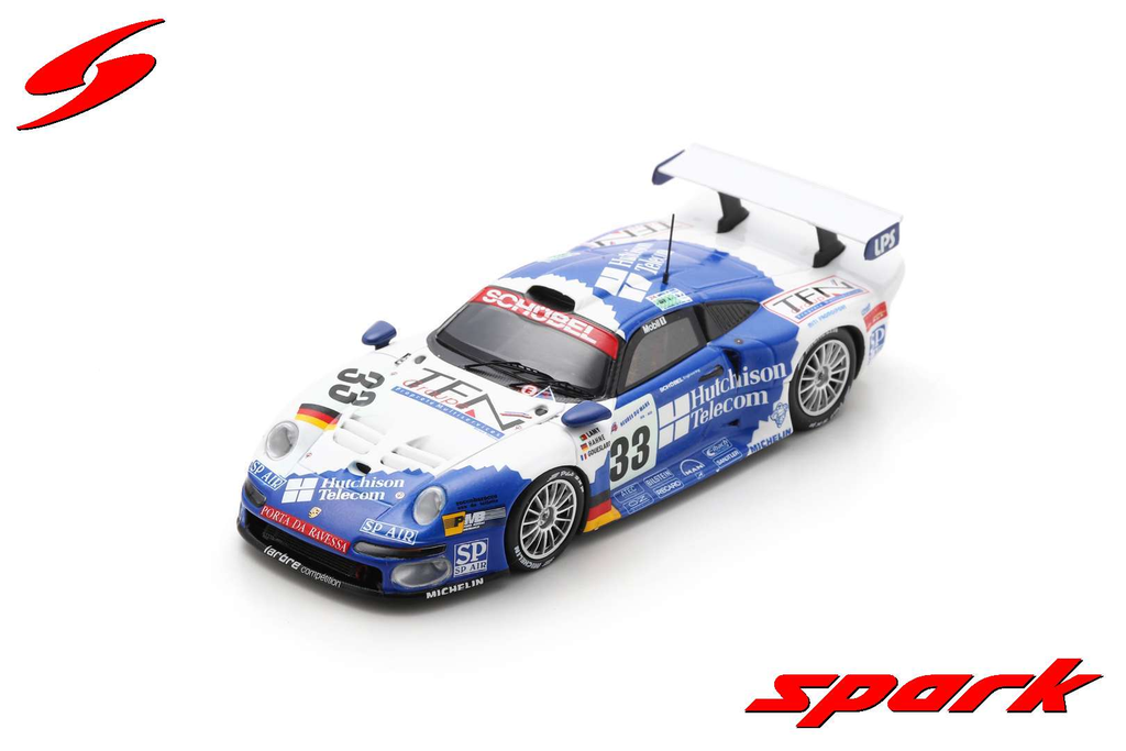 Sparkmodel : Porsche 911 GT1 No.33 Schübel Engineering 5th Le Mans 24H 1997
P. Goueslard - P. Lamy - A. Hahne