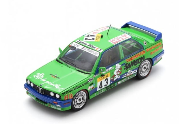 Sparkmodel : BMW M3 E30 No.43 Luby Sport Alpina 24H Spa 1992 I. Khan - D. van de Poele - M. Kimoto