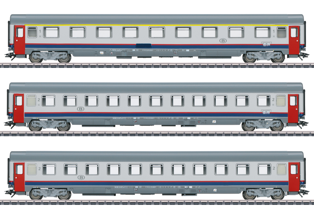 Marklin : Voitures Eurofima Memling "EC90 Vauban" SNCB-NMBS