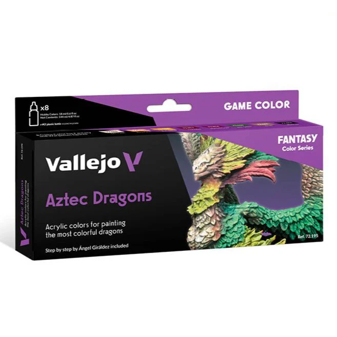 Vallejo : Fantasy Color Aztec Dragons 8 pots