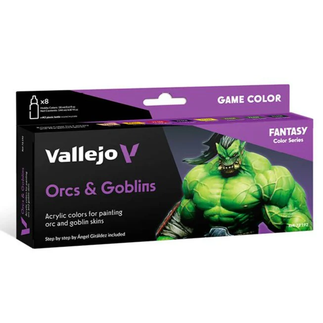 Vallejo : Fantasy Color Orcs & Goblins 8 pots