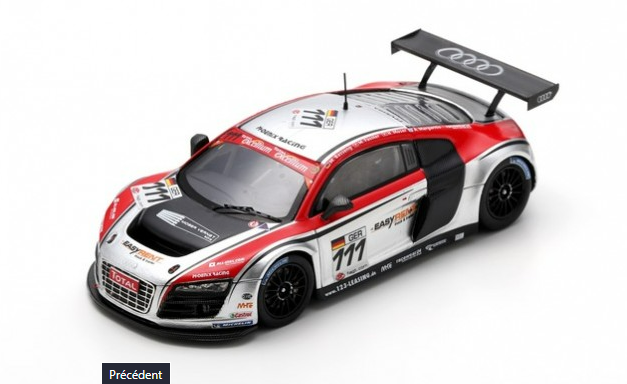 Sparkmodel : Audi R8 LMS Phoenix n°111 3° 24h Spa Moser-Fassler-Margaritis-Basseng