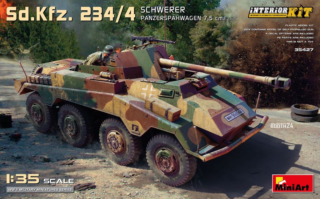 MiniArt : Sd.Kfz. 234/4 Schwerer Panzerspähwagen 7,5cm