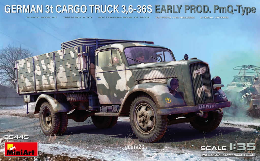 MiniArt : German 3t Cargo Truck 3,6-36S