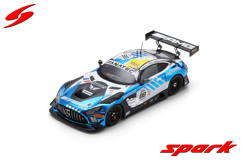 Spark model : Mercedes-AMG GT3 No.88 AKKODIS ASP Team 2nd 24H Spa 2023
R. Marciello - T. Boguslavskiy - J. Gounon