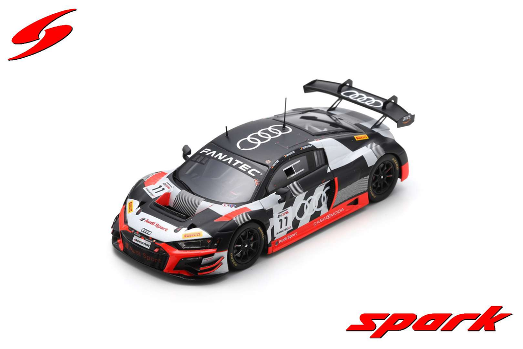 Spark model : Audi R8 LMS GT3 EVO II No.11 Audi Sport Team Comtoyou 8th 24H Spa 2023
C. Haase - G. Magnus - F. Vervisch