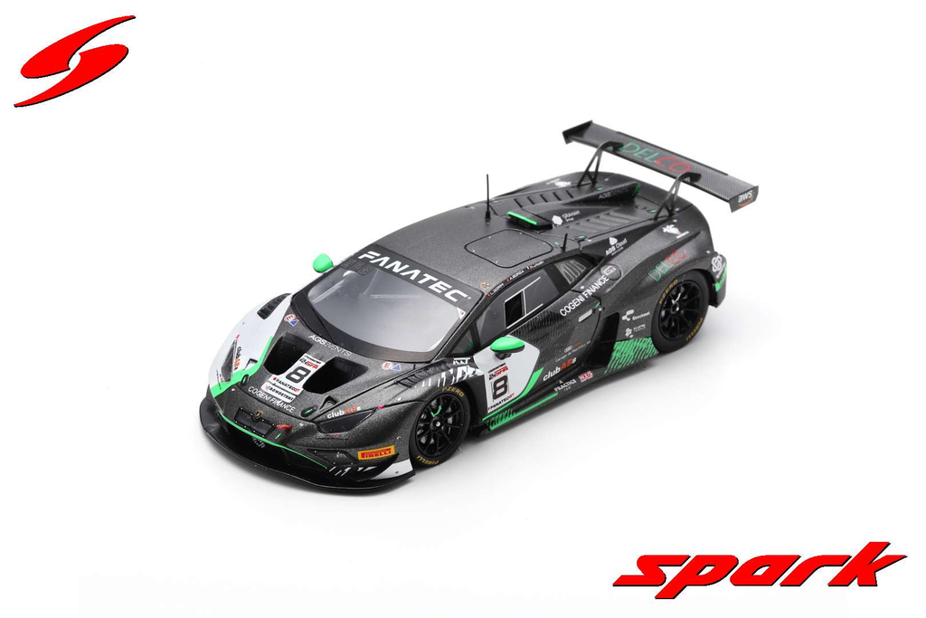 Spark model : Lamborghini Huracán GT3 EVO 2 No.8 AGS Events 24H Spa 2023
L. Gorini - A. Borga - N. Jamin