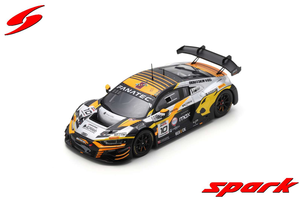 Spark model : Audi R8 LMS GT3 EVO II No.10 Boutsen VDS 24H Spa 2023
L. Caribou - C. Gazeau - A. Cola - R. Meyuhas