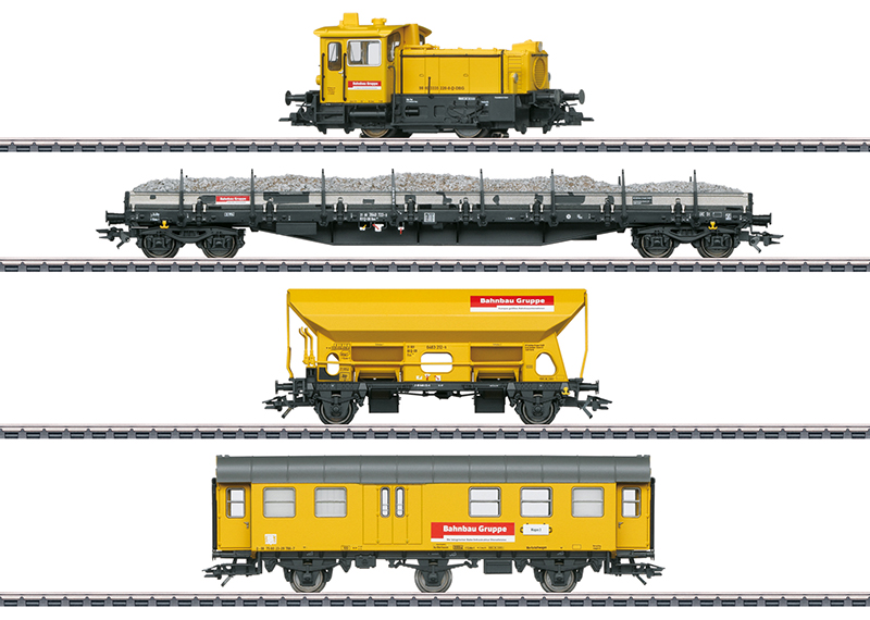 Marklin : Coffret train de travaux Kof III 3 wagons "Bahnbau Gruppe"