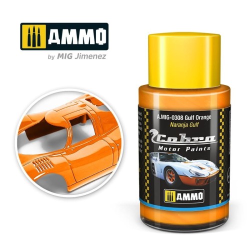 Cobra Motor Paints : GULF ORANGE 30 ML