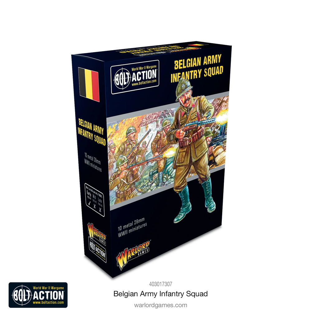 Bolt Action : Belgian Army Infantry Squad │ Early