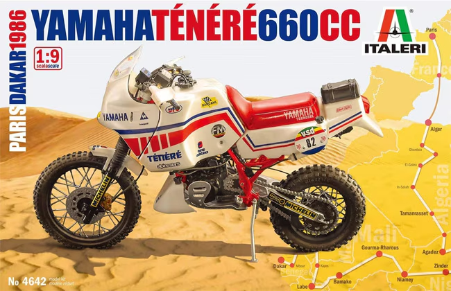 Italeri : Yamaha Ténéré 660 cc │ Paris Dakar 1986