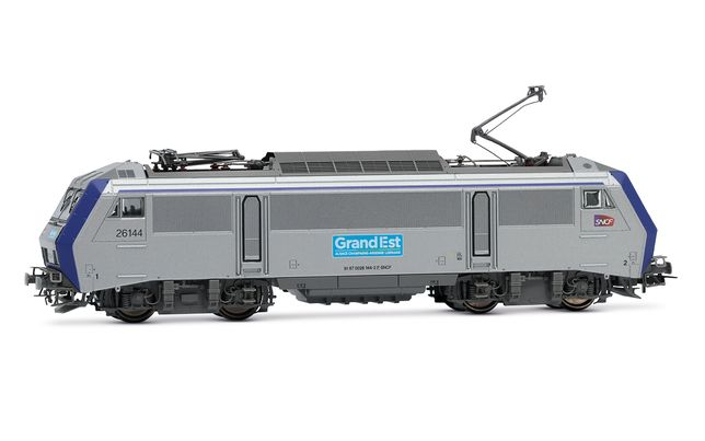 Jouef : Locomotive Electrique BB 26144 "Grand Est - Carmillon " Gris & Bleu - SNCF Epoque V │ Continu