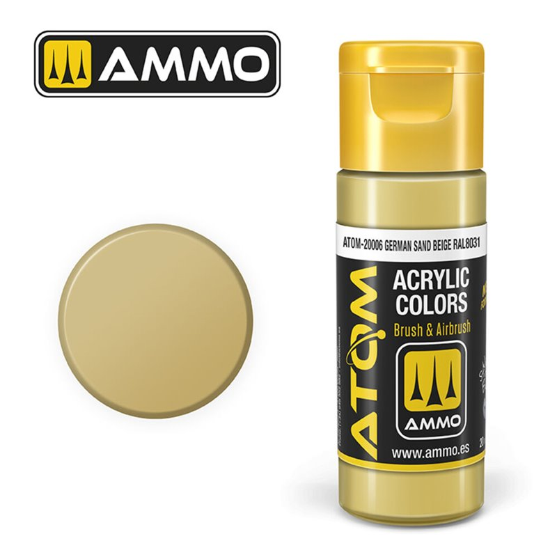 Ammo Mig : German Sand Beige (RAL 8031) (20 ML) │ Atom Acrylique Paint