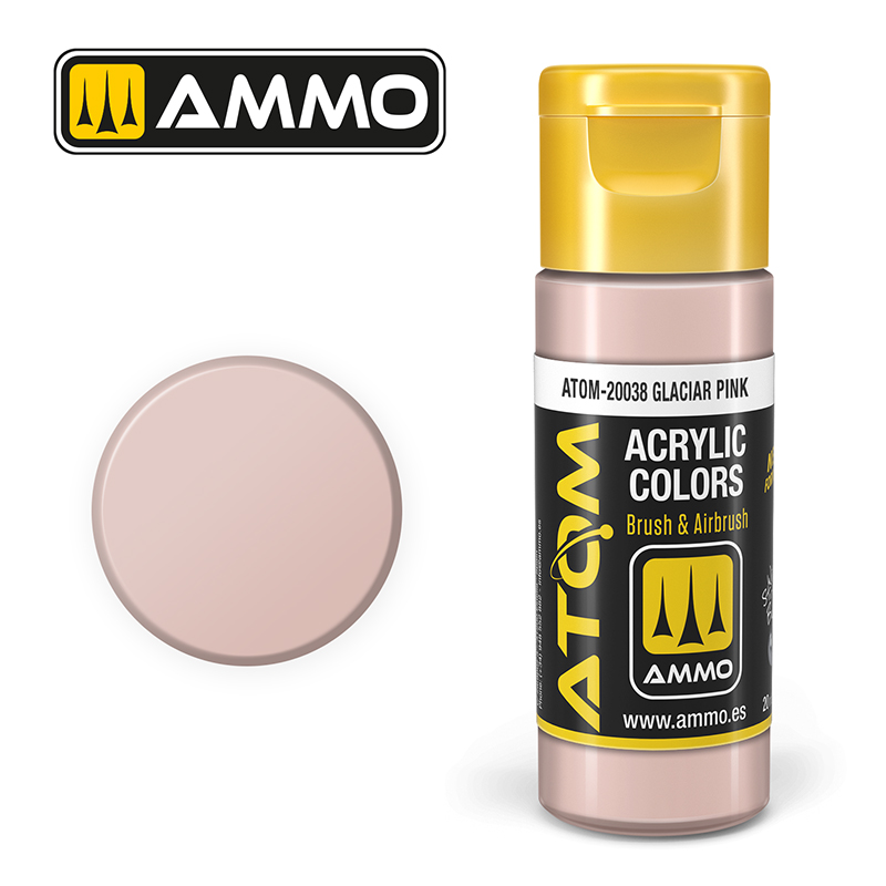 Ammo Mig : Glacier Pink (20ml)  │ Atom Acrylique Paint