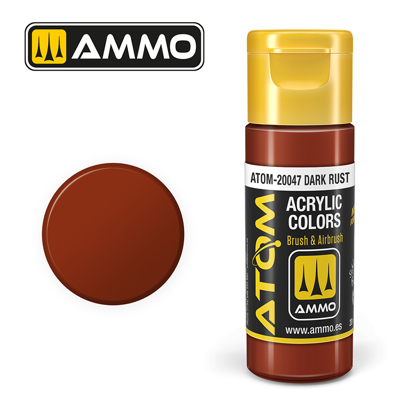 Ammo Mig : Dark Rust (20ml) │ Atom Acrylique Paint