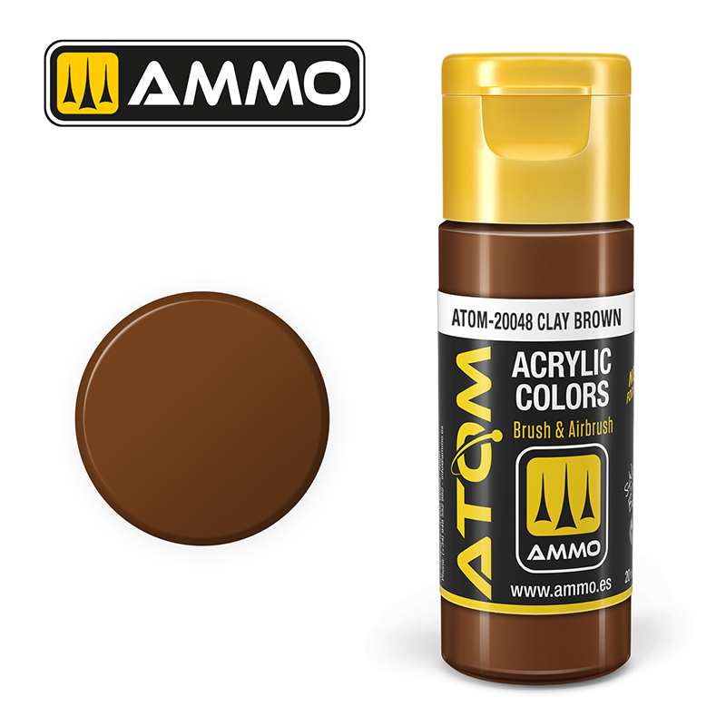 Ammo Mig : Clay brown (20ml) │ Atom Acrylique Paint