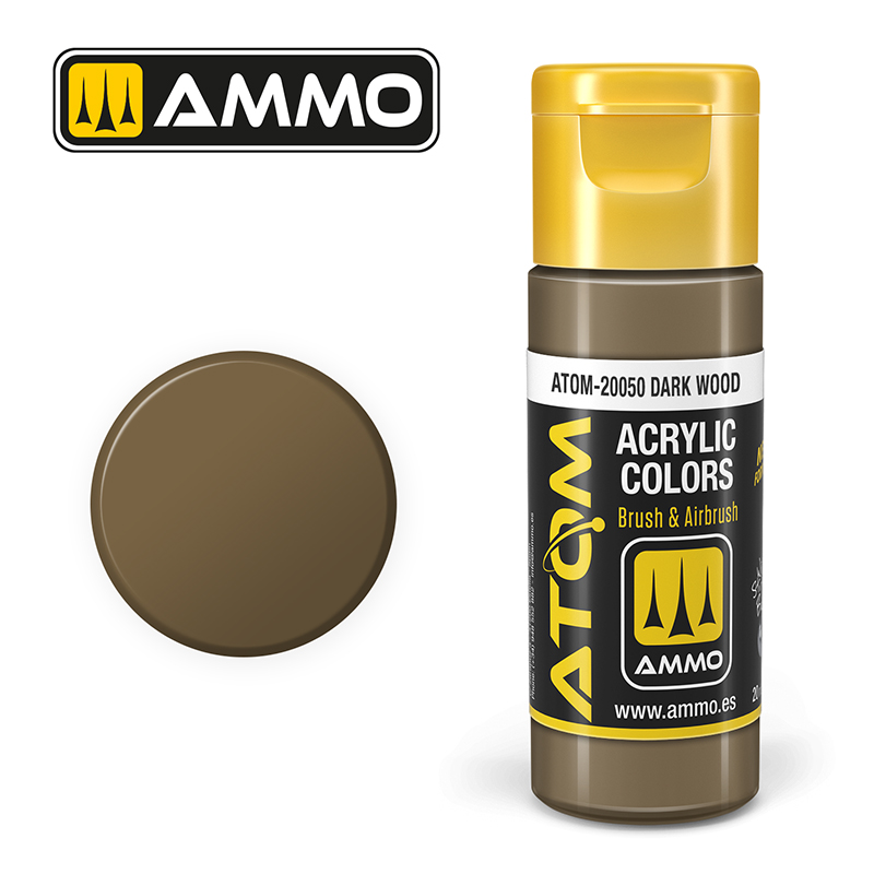 Ammo Mig : Dark Wood (20ml) │ Atom Acrylique Paint