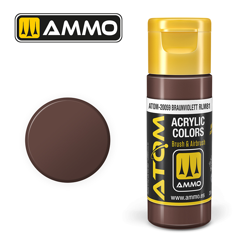 Ammo Mig : Braunviolett RLM81 (20ml) │ Atom Acrylique Paint