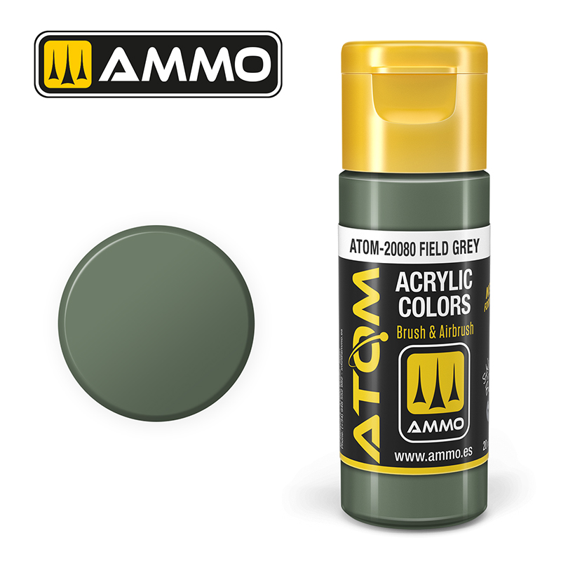 Ammo Mig : Field Grey (20ml) │ Atom Acrylique Paint