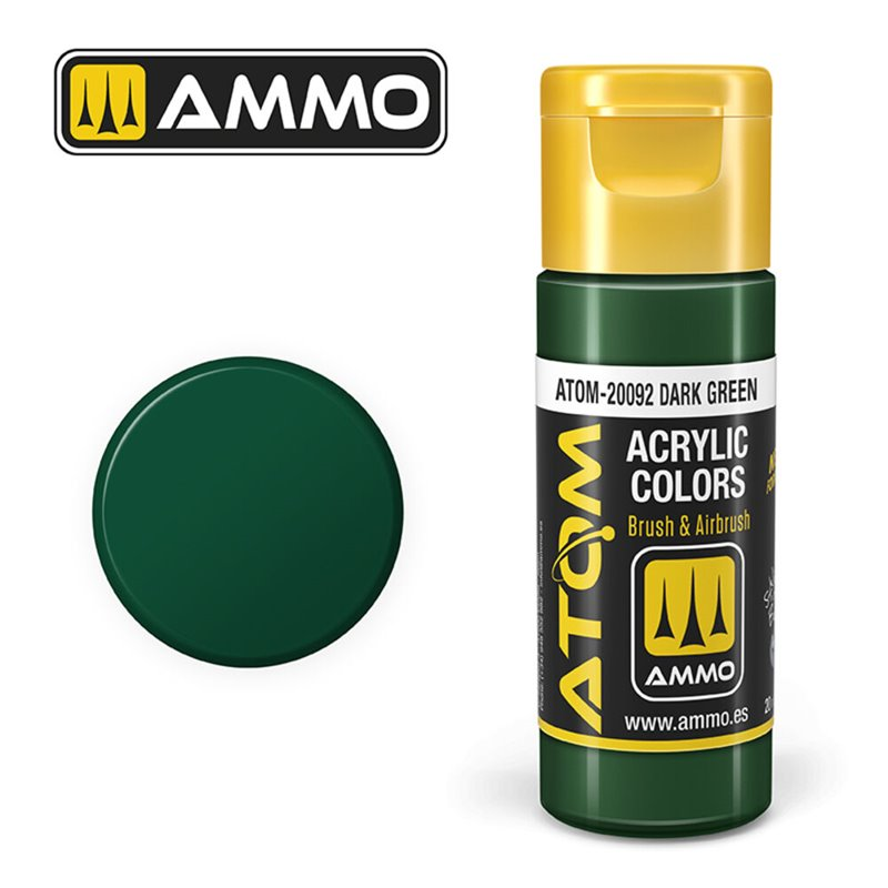 Atom : ATOM ACRYLIC COLOR DARK GREEN (20ml)