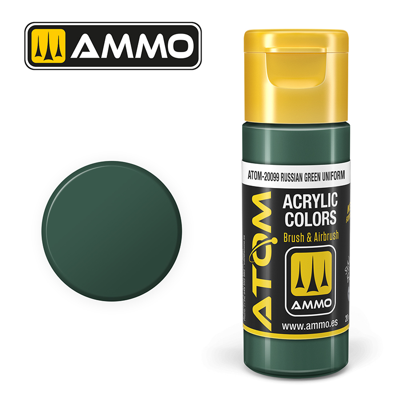 Ammo Mig : Russion Green Uniform (20ml) │ Atom Acrylique Paint