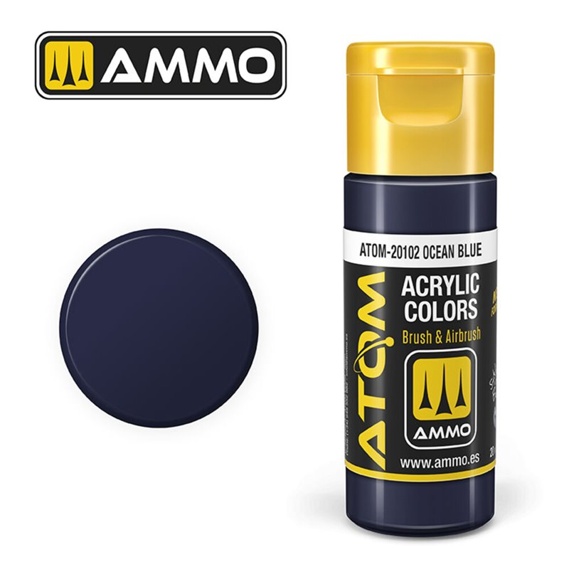 Atom : ATOM ACRYLIC COLOR OCEAN BLUE (20ml)