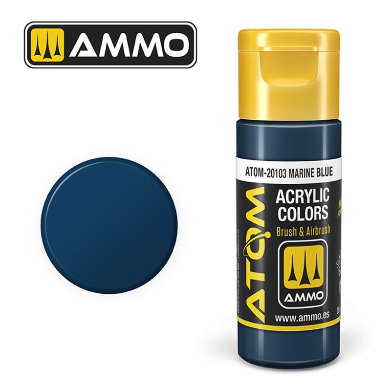 Atom : ATOM ACRYLIC COLOR MARINE BLUE (20ml)