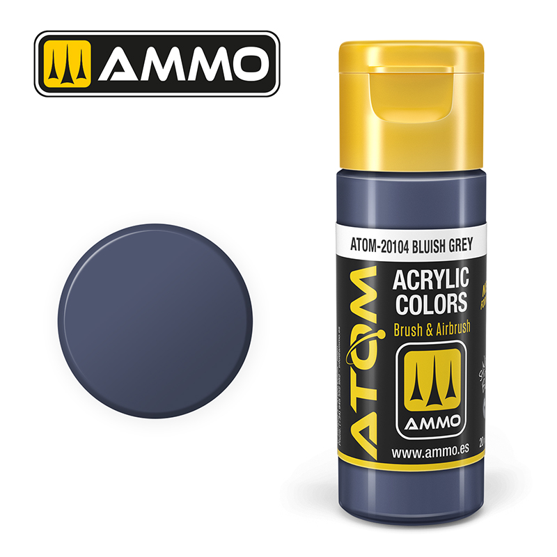 Ammo Mig : Bluish Grey (20ml) │ Atom Acrylique Paint