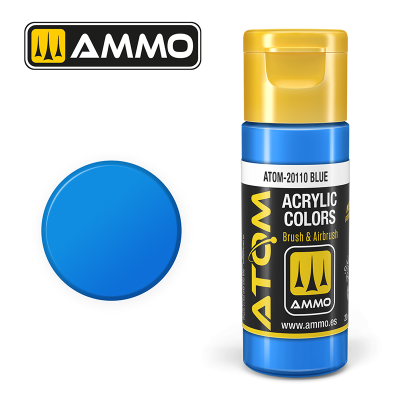 Ammo Mig : Blue (20ml) │ Atom Acrylique Paint